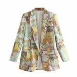 Blazer Women Long Sleeves Elegant Fashion Casual Chic Lady Suit Woman Blazer Suit veste