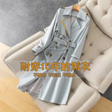 Coat For Women Autumn Winter Elegant Women Double Breasted Solid Cloak Female Korean Style High-end Trench With