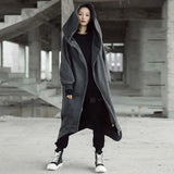 Loose Street Zipper Hooded Long Lining