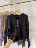Spring And Autumn New Red Twist Sweater Female Designer Neck V-Neck Long-Sleeved Sweater Pullover-Outfit