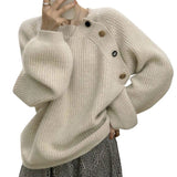 Fongt Spring And Autumn 2025 New High-End Sensation Lazy Autumn Winter Jacket Milk Wears A Warm Soft Wid Sweater