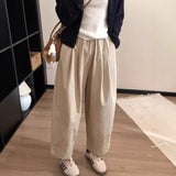 Fongt Sleoper Slack Panty Female Large Size Fat Mm Pear Shape Body Tight Waist Nine Minutes Grandmother Trousers