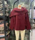Fongt New Women's Dress With Asymmetrical Scarf Short Knitted Coat