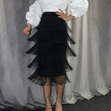 Fongt Spliced Tuxedo Dress Body-Body-Soup-And-So-Supling Party Pencil Skirt Plus-Size Women's Skirt Skirt