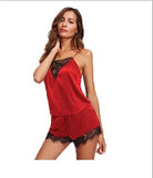 Comfortable Lace Lace Pajama Set sexy