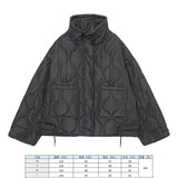 Fongt Women's Clothing 2025 New Winter Street Fashion Cotton Long Sleeves Up Loose Cotton Coat