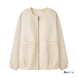 Fongt European Bright Diamond Jacket Short 2025 Spring New Fashion Temperament Casual Baseball Uniform Jacket Top