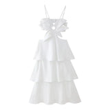 Fongt New French High-End Feeling Skinny Sexy Evening Dress Three-Dimensional Flower-Foldless Sleeveless Sleeveless Sleeveless Dress