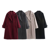 Fongt Women's Clothing INS Explosion High-End Feeling Autumn And Winter Trendy Street This Son With A Long Coat