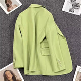 Fongt Spring And Autumn New Coffee Color Suit Coat Female A Button Casual Temperament Small Spring Suit Tide-Outfit
