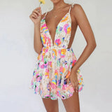 Chic Suspender Sequined Backless Mini