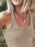 Knit Vest Sets 2023 Summer Women Fashion Solid Classic Tank Top With Shorts Outfits Home Vintage 2 Piece Sets Femme-Outfit