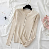 winter clothes Knitted woman sweaters Pullovers Autumn Winter Basic women's jumper Slim women's sweater pull long sleeve-Outfit