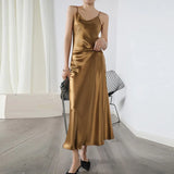 Spaghetti Strap Party Dress 2022 ZANZEA Fashion Summer Sundress Female Slip Dresses Solid Elegant