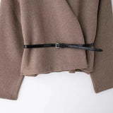 Fongt Homemade New Women's Classic Fashion With Belt Soft Coat 1255837