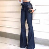 Elastic Slim With Belt Jeans-Outfit