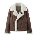 Fongt New Women's Fur Coat Special Craft Piece Lamb Wool Coat