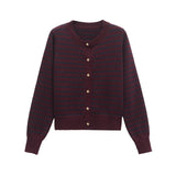 Fongt Homemade New Women's Classic Fashion Striped Knitted Coat 1509104