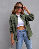 Fongt New Long-Haired Burrowed Denim Jacket Women Autumn Winter Long Sleeve Casual Collar Top