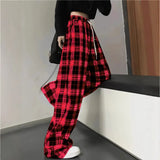 Fongt Summer Explosion Thin High-Waisted Vertical Easy Summer Black And White Trousers