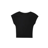 Fongt Summer New Women's Multi-Colored Self-Repair Micro-Sleeveless Design Top T-Shirt