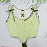 Fongt Fashion New Tiding Waist Vest Sexy Strapped Short Fish Bone Small Waist Vest Corset