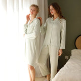 Green Striped Homewear Pajama