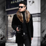 Fongt Hair, The Coat Of Coat Men's Single Buckle Thick Medium Long, The E-Shirt Ebay Wool Coat