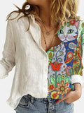 Women Lapel Long Sleeves Single Breasted