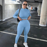 Fongt # 2025 Autumn And Winter New Women's Casual Two-Sleeves Of Sleeves Of Long Sleeve Sports Set