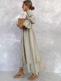 Fongt Women's Spring/Summer Bubble Sleeve Dress Dress New Women's Dress