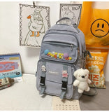 Capacity Women Backpack Student Waterproof Multi-pocket Travel Rucksack High Quality School Bag for Teenage Girl