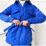 Long Breasted Collar Loose Warm Rhomenge Cotton Clothing New 2022 Autumn And Winter Versatile Thick Cotton-Padded Clothes Women-Outfit