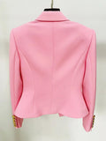 QUALITY Newest 2023 Designer Jacket Women's Slim Fitting Single Button Lapel