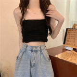 Lace Purple Slings Women Summer New Net Red Anchor Vest Wearing Sweet Hottie Short Sleeveless