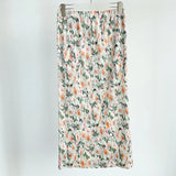 Fongt Folds 2025 Spring And Summer New High-End Slimy Skirt Design Dopamine Broken Flower Wrinkles Half Skirt