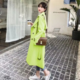 Fongt Windcoat Woman 2025 Spring And Autumn New Korean English Wind Long Short Jacket Tat