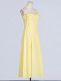Fongt Elegant Wind 2025 Spring New Three-Dimensional Fish Bone Tie + Yellow Thoracic Dress Suit