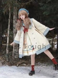 Kawaii Coat Women Autumn 2022 College Style Patchwork Sweet Wool Jacket Female Outdoor High Waist Casual Overcoat