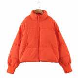 Hot Style Cotton Clothes Female Ins Loose Thin Warm Bread Clothes Short Lazy Wind Down Cotton Clothes Winter-Outfit