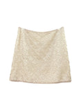 Fongt Xixi 13 Line 2025 Spring And Summer High-Rise Half-Dress Flash Fish Scaly Squint A-Word Ass Short Skirt 85113