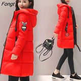 arrival winter women's jacket Hot sate casual warm down cotton female bisic coats oversized hooded Long Parka