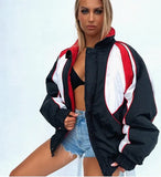 women's jacket spring 2022 Printed zipper Long Sleeve vintage racing jacket Sport Style Woman bombers jacket ropa