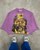 Fongt T-Shirt Five-Sleeved Loose Hip-Hop Top Tide Brand Series