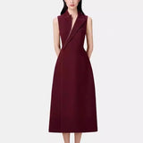 Fongt Spring And Summer New Model Cute OL Long Sleeveless Suit Jacket Dresser Women 1811