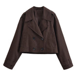 Fongt New Fashion Temperament Women's Long-Sleeved Short Wind Coat 3046259