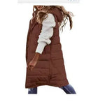 Fongt Casual Solid-Colored Hooded Sleeveless Sleeveless Vest Coat