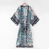 Fongt Women's Phoenix Flower Printed Sweater Cotton Jacket Coat 8660