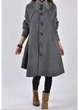 Fongt Autumn And Winter New Korean Version Of The Large Size Of Women's Clothing In The Long Loose Caravan Cape Coat