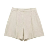 Fongt Vest 99293210 High Waist Casual Shorts 9929221 Set